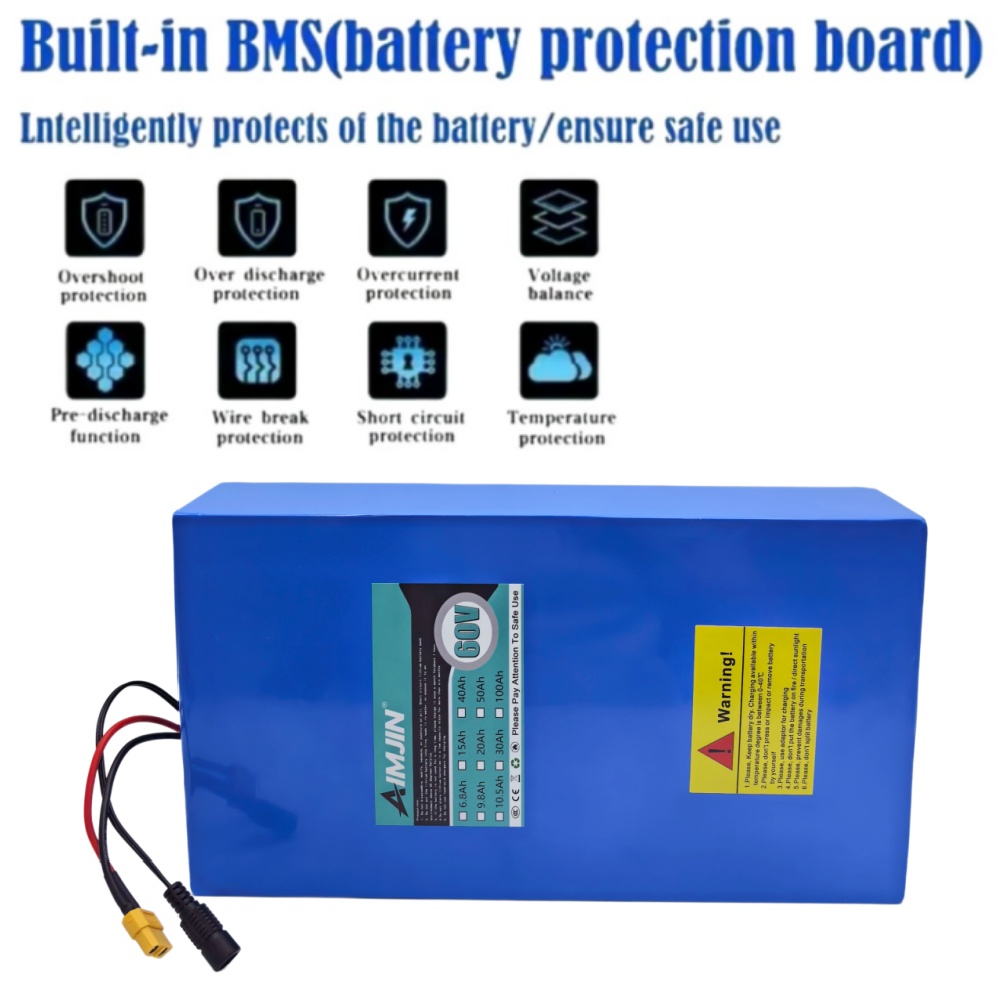 16S8P 1000W-3000W 60V 30Ah Выс – обзор и цена 60V 30Ah Electric Scooter Battery